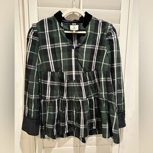 Tuckernuck plaid top. NWOT